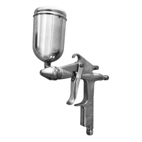 Aerografo Pistola Profesional Neumatico Pintar Soplete Gravedad K3 - Aguja 0,5 Mm- AEROGRÁFICA Guiller®-Recipiente Aluminio