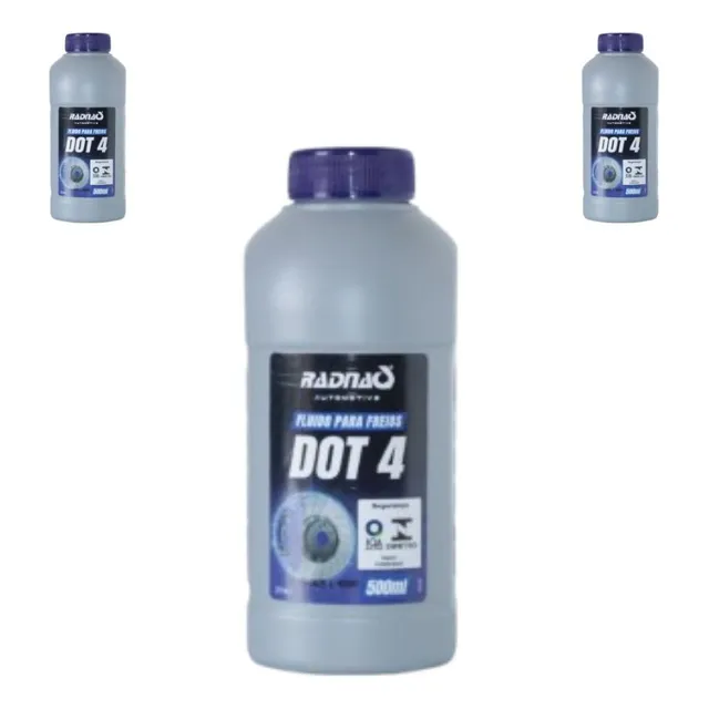 Fluido De Freio Dot4 500ml - 3 Frascos