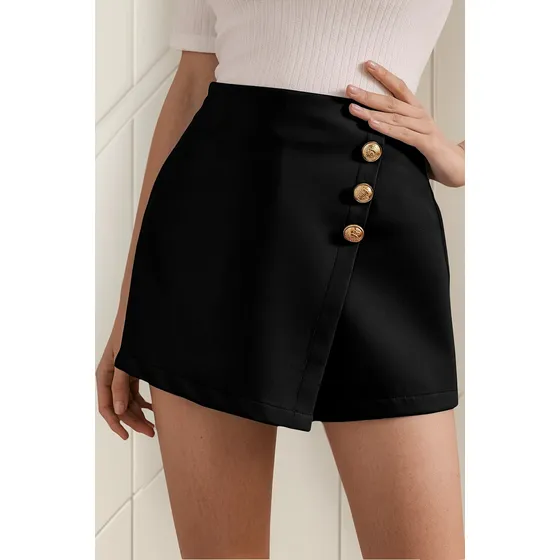 Falda-short Con Botones, Ref-4009