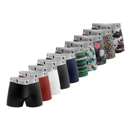 Kit Cuecas Box Boxer Masculinas 10 Peças Original Atacado Kit Cuecas Box Boxer Masculinas 10 Peças Original Atacado