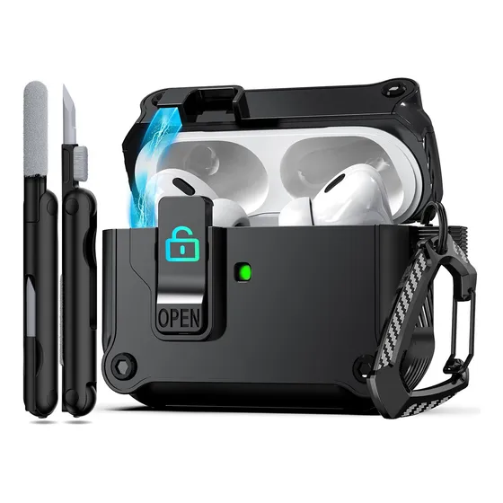 Fundas Protectora Para AirPods 1 2 3/pro 2 Case + Limpiador