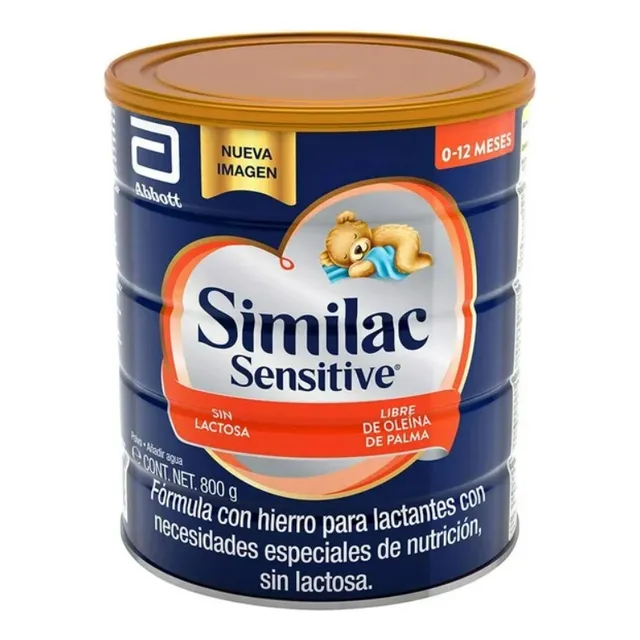 Similac Sensitive Sin Lactosa 800 G Sin Sabor