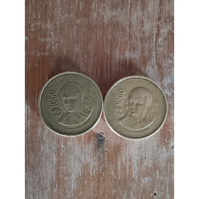 Monedas De 1000 De Juana De Asbaje 1988