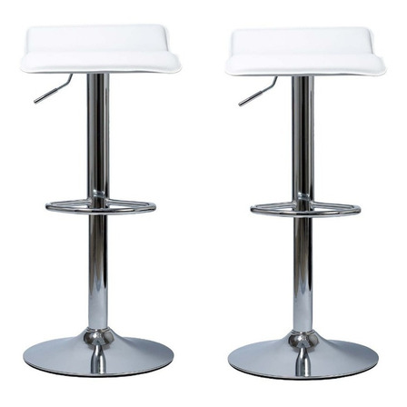 Silla Bar Taburete Banqueta Premium Cuerina Desayunador X2 Acabado De La Estructura Cromado Color Blanco Silla Bar Taburete Banqueta Premium Cuerina Desayunador X2 Acabado De La Estructura Cromado Color Blanco