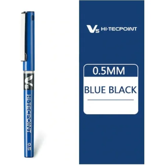 Lápiz De Tinta Pilot V5 Color del exterior Azul oscuro