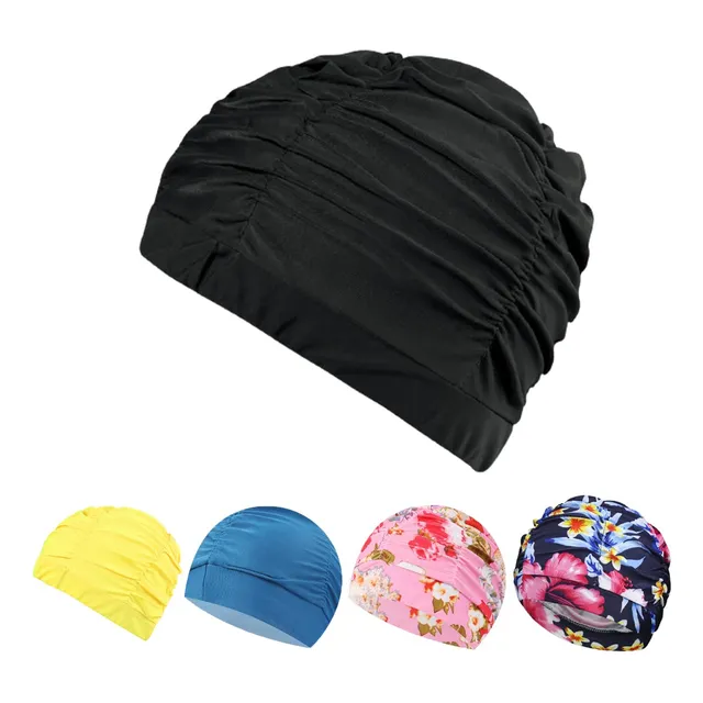 5 Gorra Natacion Plisada Pelo Largo Grand Para Dama No