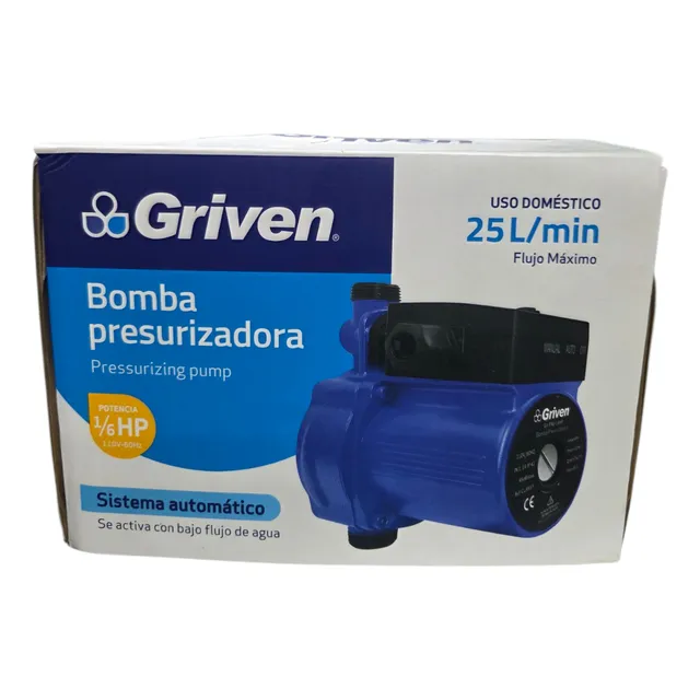 Bomba Presurizador De Agua 110w Griven