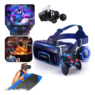 Ăculos Realidade Virtual 3d Vr Com Fone De Ouvido E Gamepad Ăculos Realidade Virtual 3d Vr Com Fone De Ouvido E Gamepad