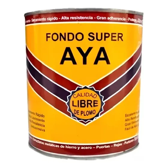 Fondo Súper Aya Gris Maquina Anticorrosivo Línea Fs 435