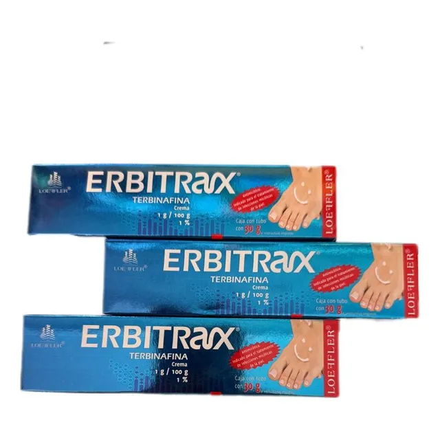 Erbitrax Terbinafina 30 G, Antimicotico Loeffler / 3 Tubos