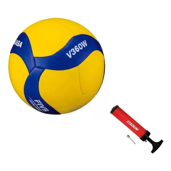 Bola De Vôlei Mikasa V360w Couro Artificial Cor+ Bomba
