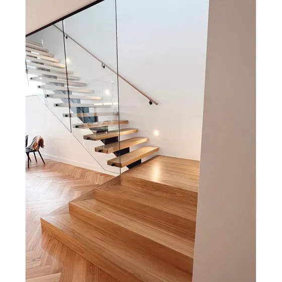 Revestimiento Escalera Madera Guayubira Roble Incienso 