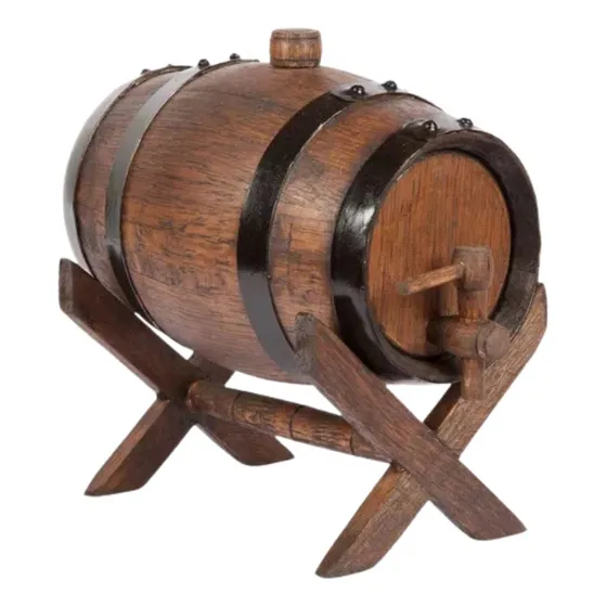 Barril Madera Dispensador Licor Whisky Vino X 10 Litros Y A