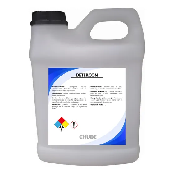 Detercon Detergente Desengrasante Ropa Multiusos 1 Litro