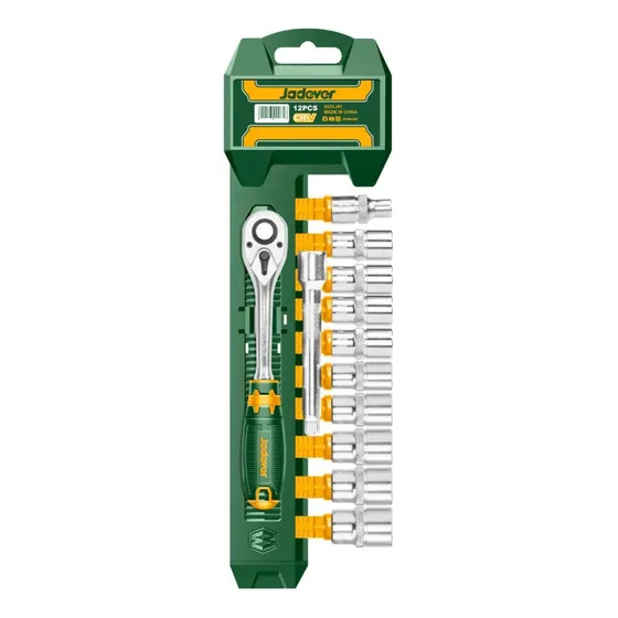 Set Ratchet 1/4  12 Piezas - Jdst4d45