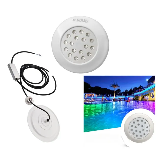 Lampara Foco Para Escalera Gradas Piscina Rgb 10w Sumergible