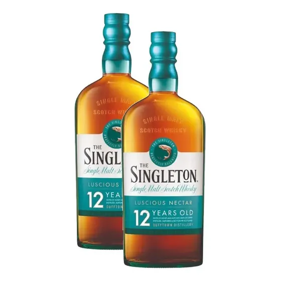 Kit 2 Whisky The Singleton Of Dufftown 12 Anos Garrafa 750ml