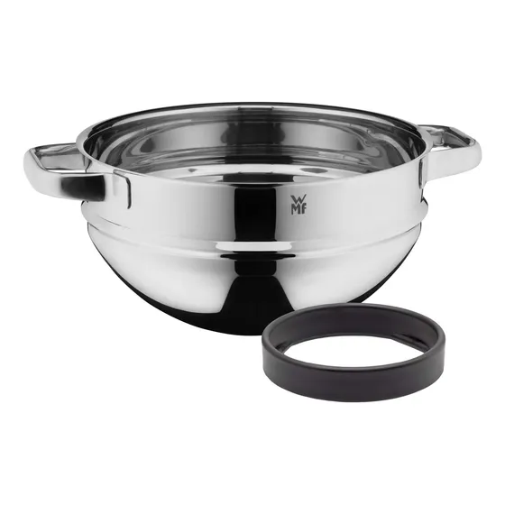 Cuenco 9.4 In Acero Inoxidable Pulido Apto Para Lavavajilla