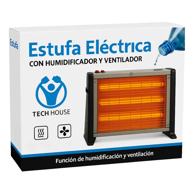 Caloventilador Estufa Humidificador 3 Tubos 2 Años Gta