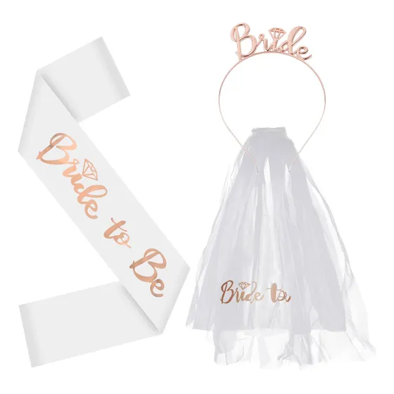 Accesorios Para Despedida De Soltera Bride To Be , 3 Piezas