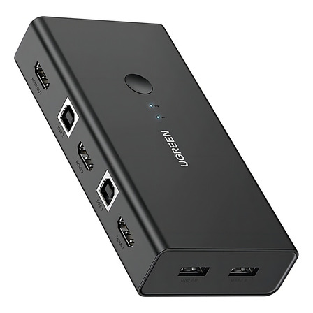 Ugreen Switch Hdmi 2 Entradas 1 Saída Comutador Kvm Preto Ugreen Switch Hdmi 2 Entradas 1 Saída Comutador Kvm Preto