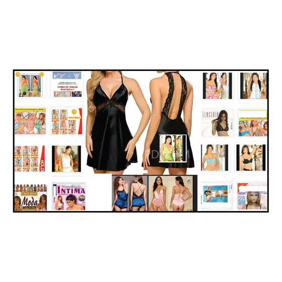 Pack Patrones Molde Costura Ropa Interior Intima Femenina