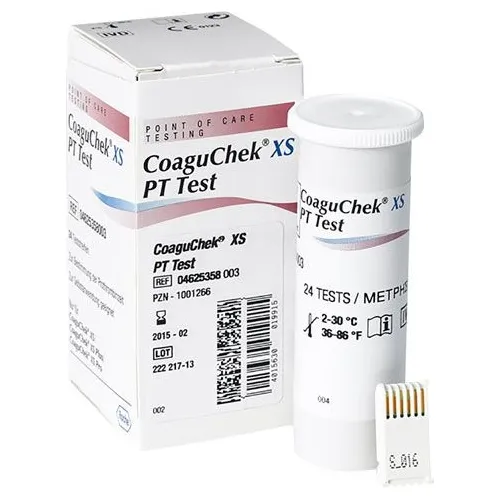 Tiras Coaguchek Roche Cx C/ 24 - P/ Teste Coagulação Sangue