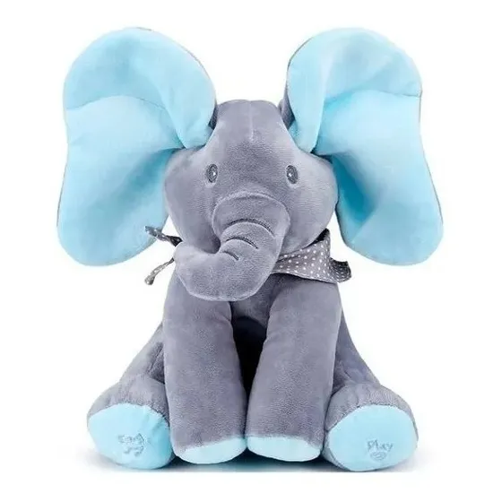 Musical Peek A Boo Plush Sing Move Elephant