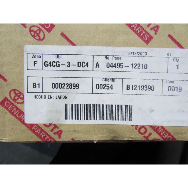 Bandas Traseras De Frenos Originales Toyota