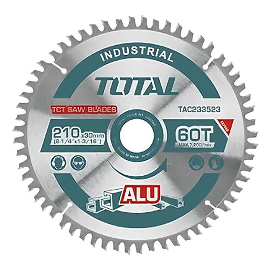 Disco Corte Aluminio 8¼' Total Ingletadora 60 Dientes