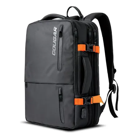 Mochila De Viaje Cougar Vanguard Negro Lisa 40 L