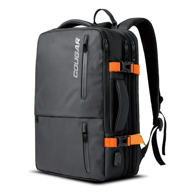 Mochila De Viaje Cougar Vanguard Negro Lisa 40 L