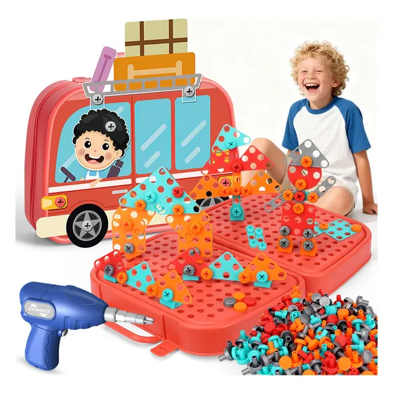 Kit Herramientas Juguete Fitpolo 450pcs Taladro Destornillador