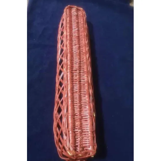 Cesta De Mimbre Color Rojo Para El Pan