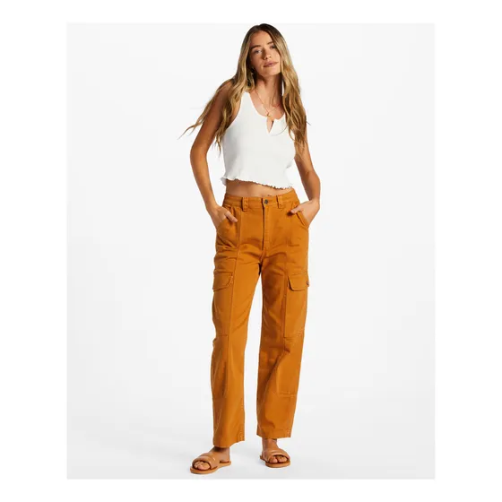 Pantalón Billabong Mujer Wall To Wall Naranja