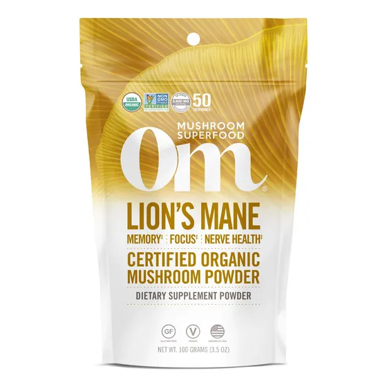 Champiñones En Polvo Om Mushroom Superfood Lion's Mane 100g