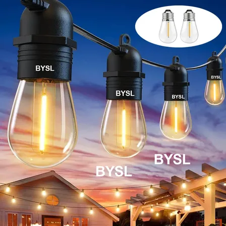 15m Varal De Luzes Festão Lâmpadas Inclusas Natal Decorativa Inquebrável Varal Luz De Corda Festao 15 Lampadas Pisca... 127v Branco-quente