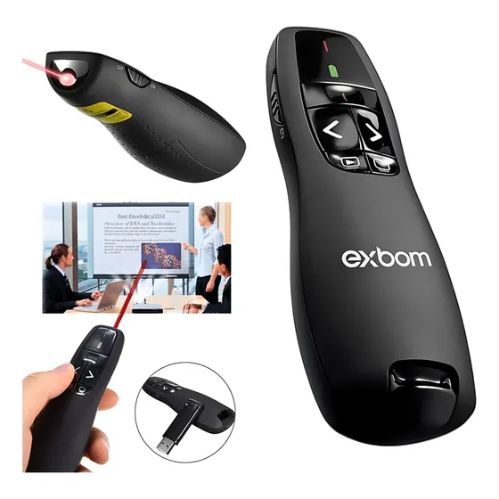 Apresentador Slide Passador Apontador Laser Controle Sem Fio