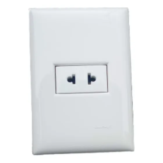 Placa 4x2 Tomada 2p, 10a Bticino Thesi ,branca  , Antiga