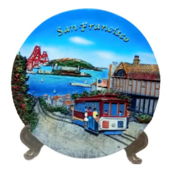 Prato Decorativo Em Alto Relevo San Francisco