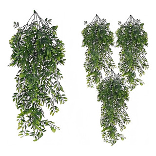 Plantas Decorativas Colgantes Artificiales Con Hojas Debambú Plantas Decorativas Colgantes Artificiales Con Hojas Debambú