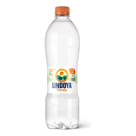 Água Mineral Lindoya Verão Tradicional 500 ml c/Gás Kit com 12 unidades
