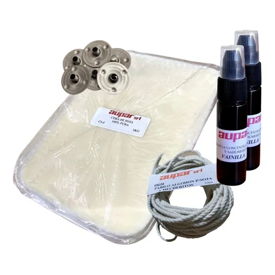 Kit Soja X 2 Kilos +insumos + Fragancia Super Concentrada!