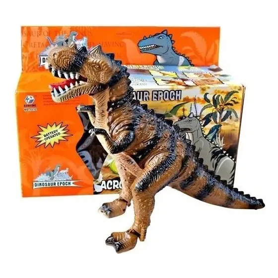 Dinosaurio Gigante T-rex Robot Con Luz Sonido Y Movimiento 