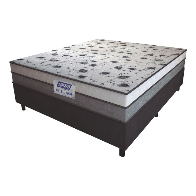 Gazin Cama Box Casal Colchão Espuma D33 Fort 138x188x59cm Suporta Até 150kg Por Pessoa Gazin Cama Box Casal Colchão Espuma D33 Fort 138x188x59cm Suporta Até 150kg Por Pessoa