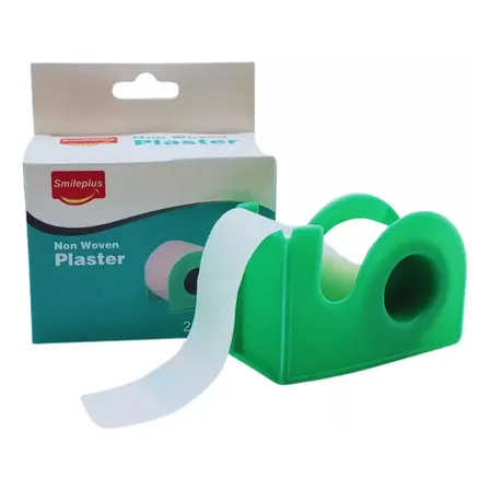 Tela Adhesiva Papel Microporosa 2.5cmx5m + Dispensador Color Blanco - 345002