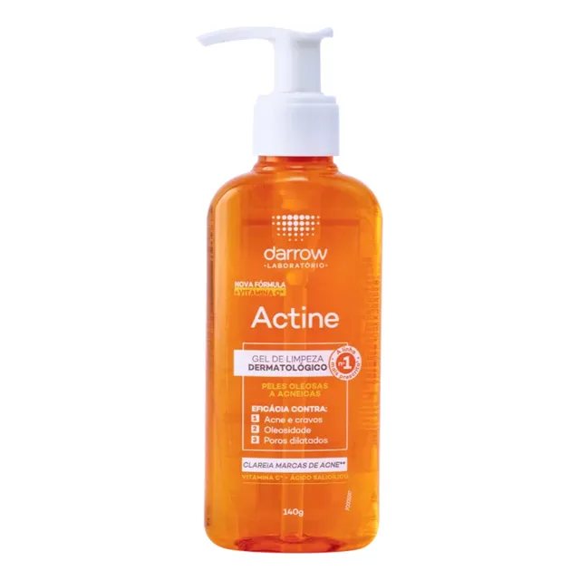 Gel De Limpeza Dermatológico Actine Com Vitamina C 140g Darrow