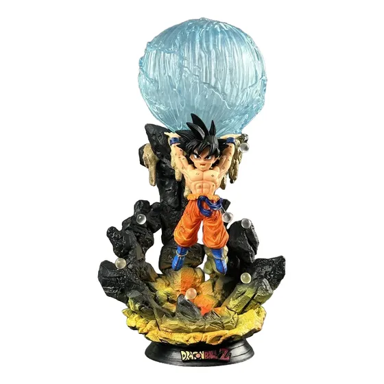 Figura Dragon Ball Z Goku Genkidama Con Luz Muñeco Anime