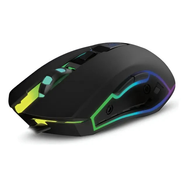 Mouse Gamer Optico Usb 6 Botones 3200 Dpi Luces Led Gaming
