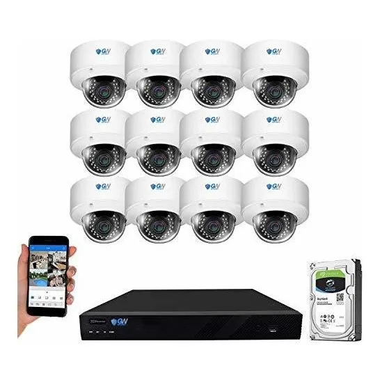 Nvr Mp Camara Seguridad Video Audio Dome Resistente In